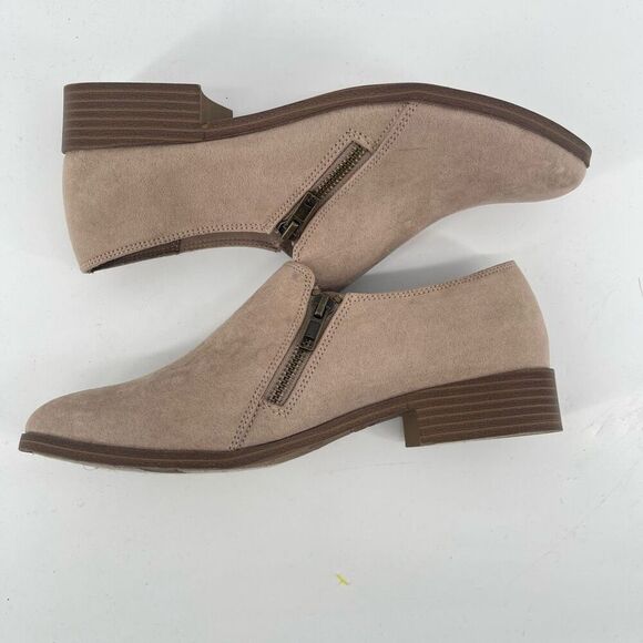 American Eagle Dara Women’s Gray Faux Suede Double Zip Ankle Booties 8.5 - Picture 9 of 13